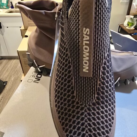 Salomon Snowclog Advanced Iron/Silver Cloud L47590200 Mule Slides Men's Sz 12 - Picture 6 of 15